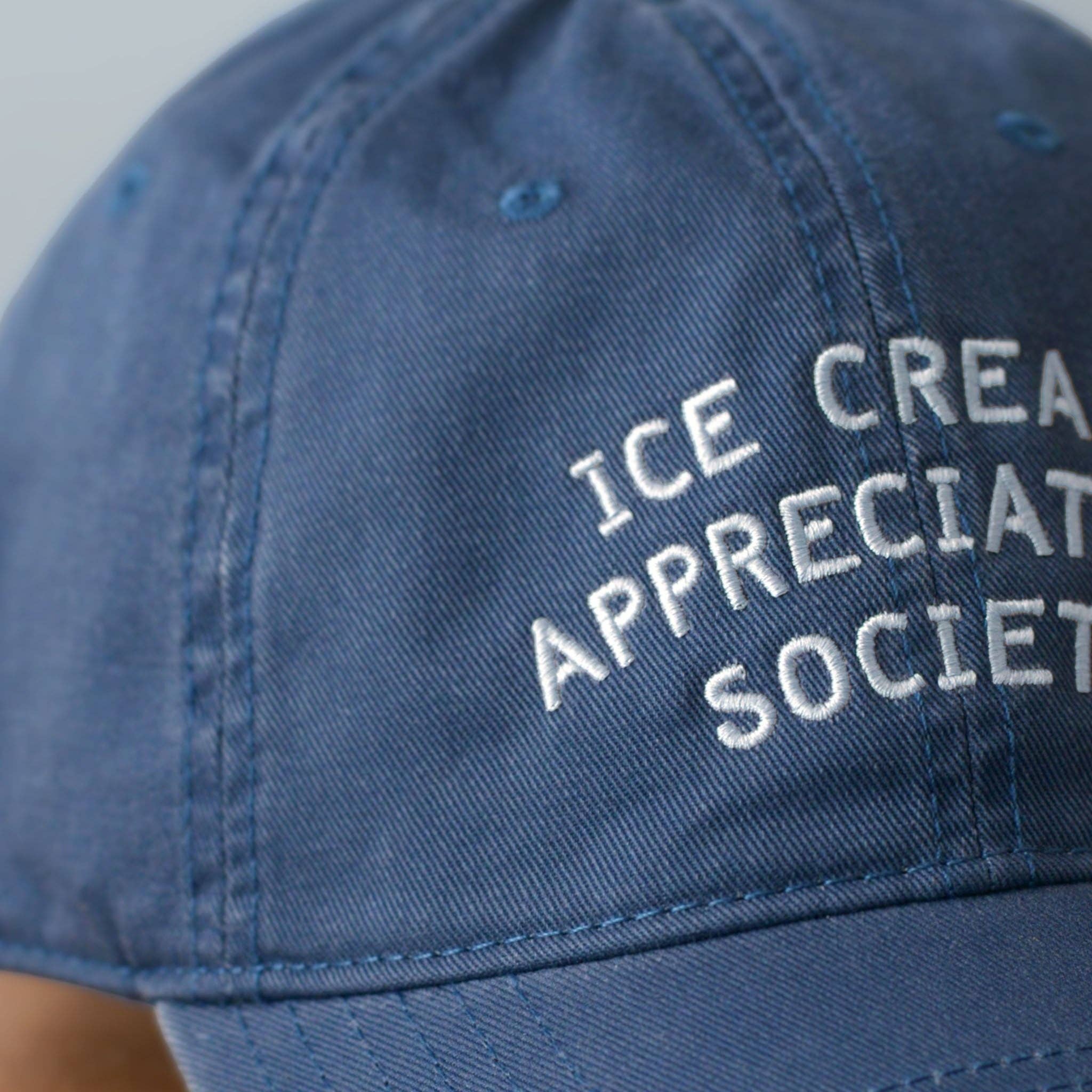 Ice Cream Appreciation Society - Cotton Baseball Cap - Blue