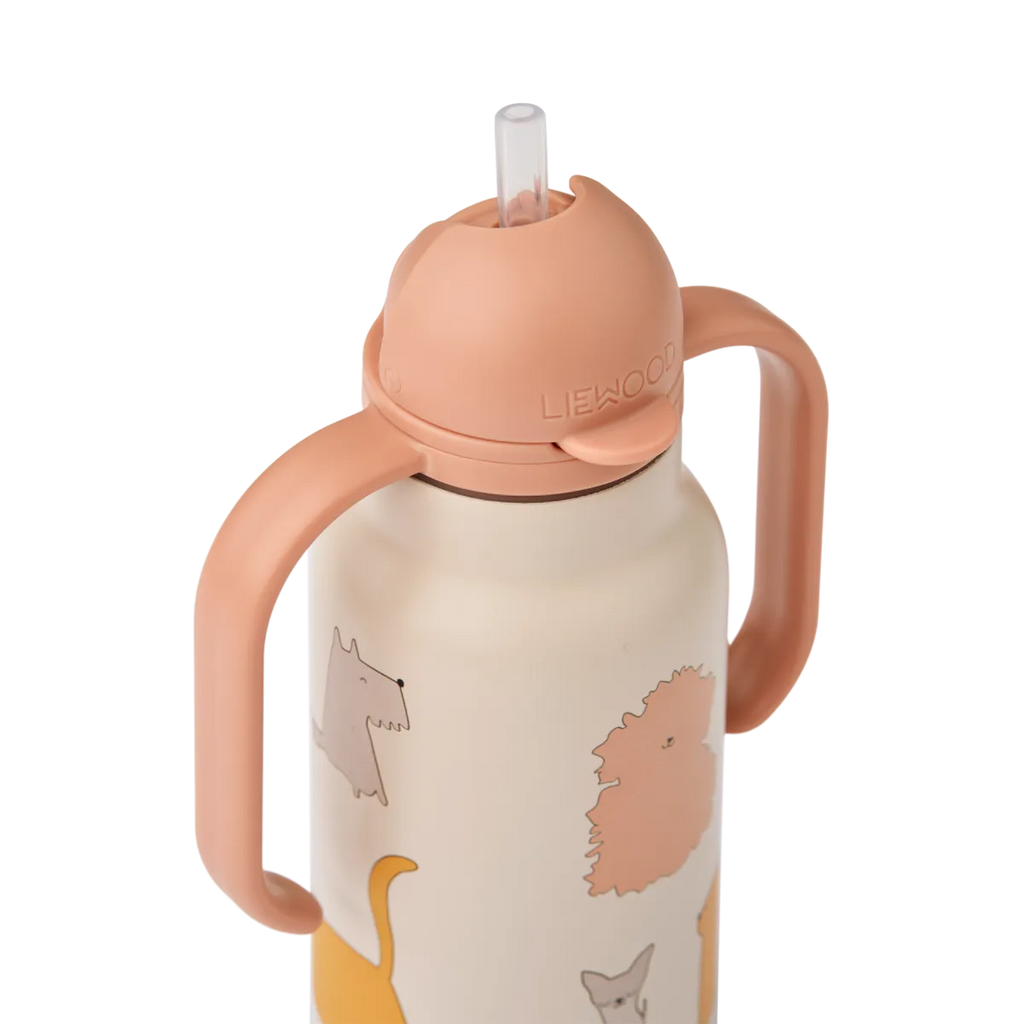Liewood - Kimmie Water Bottle 250ML - Cats & Dogs