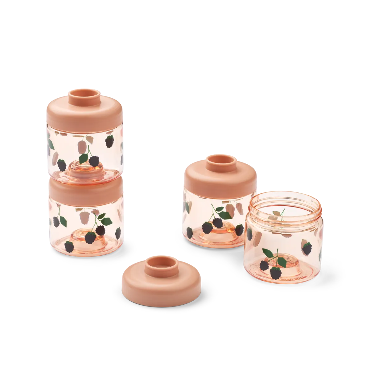 Liewood - Dominique Food Boxes 100ML - Berry 4 Pack