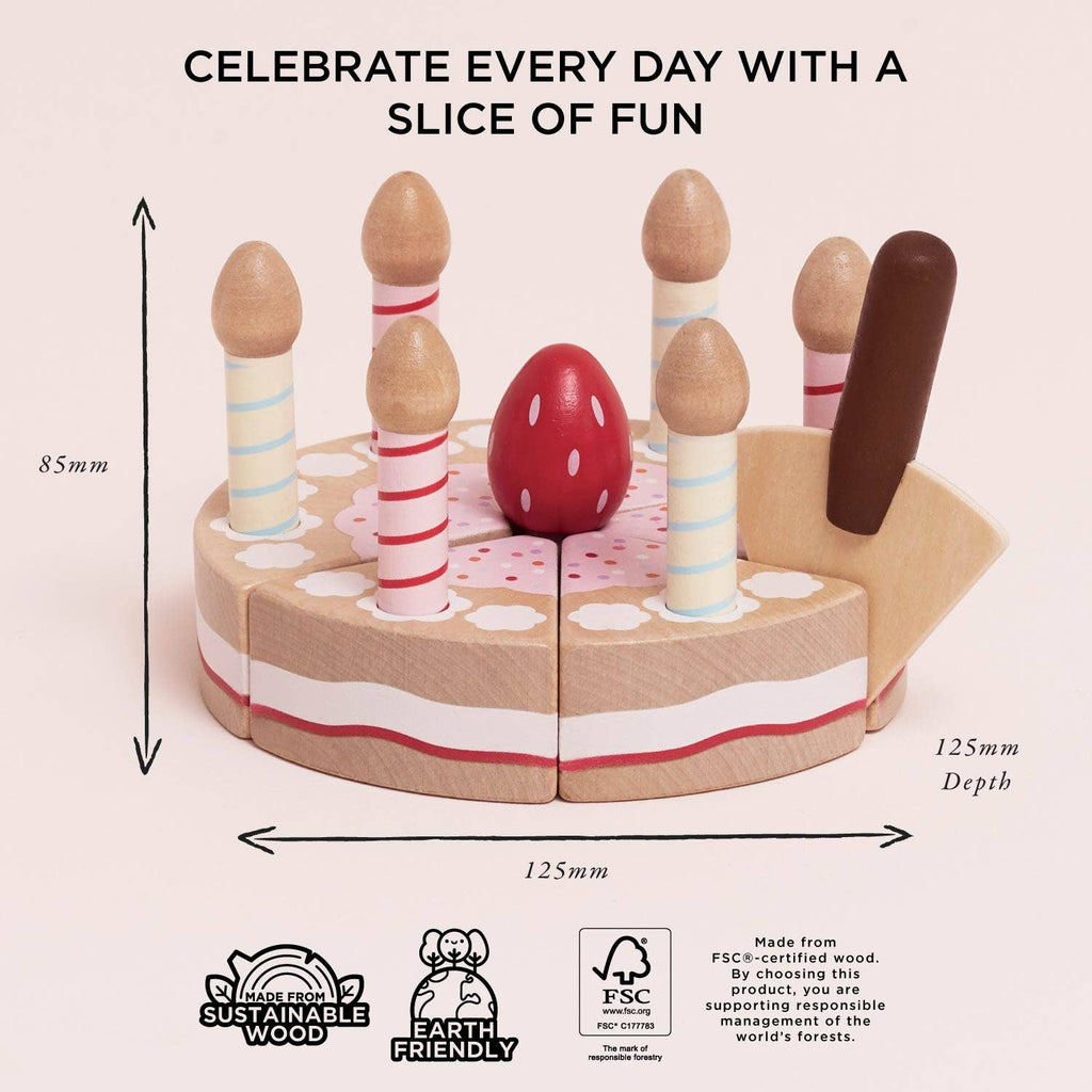 Le Toy Van - Sliceable Birthday Cake & Candles