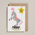 'Circus Horse' Birthday Card - Age 4