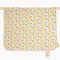 The Bonnie Mob - Banana print - Organic Cotton Baby Blanket With Hood