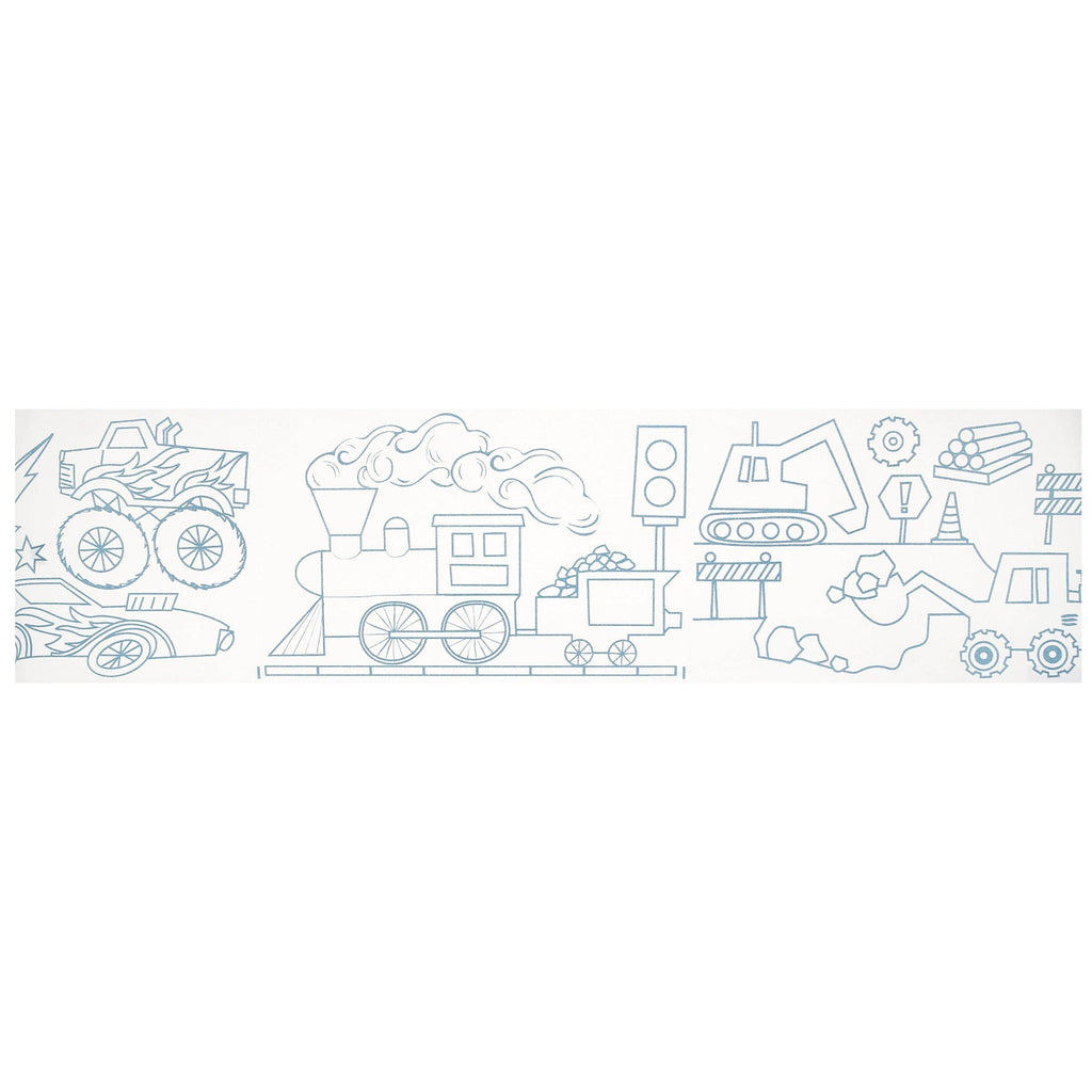 Construction & Cars Colouring Roll