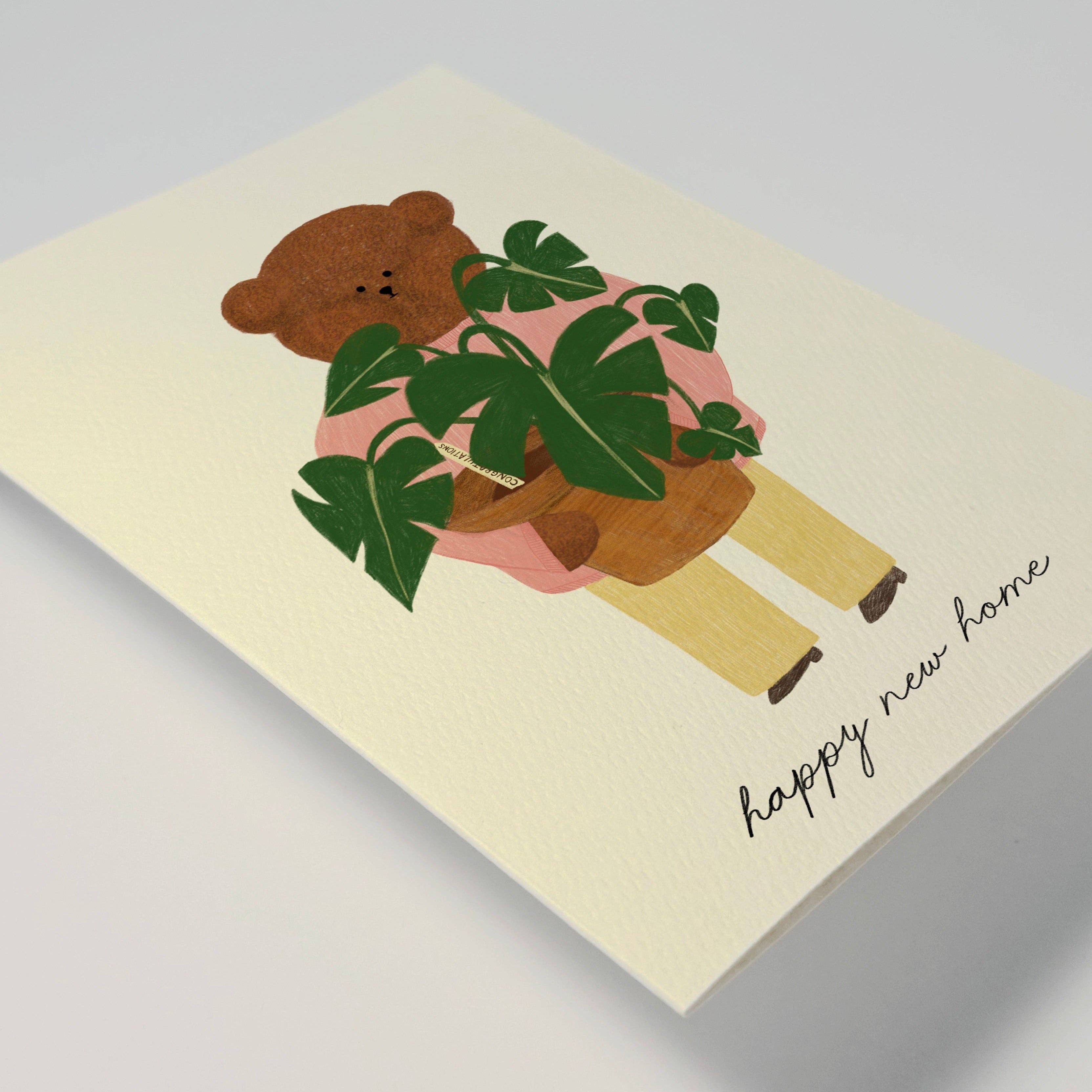 New Home Bear Greeting Card