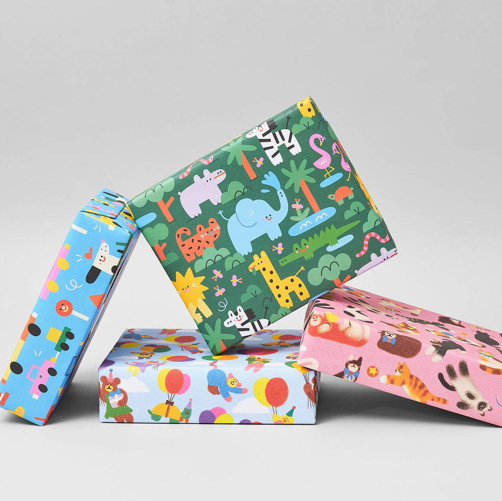 'Jungle Kids' Gift Wrap