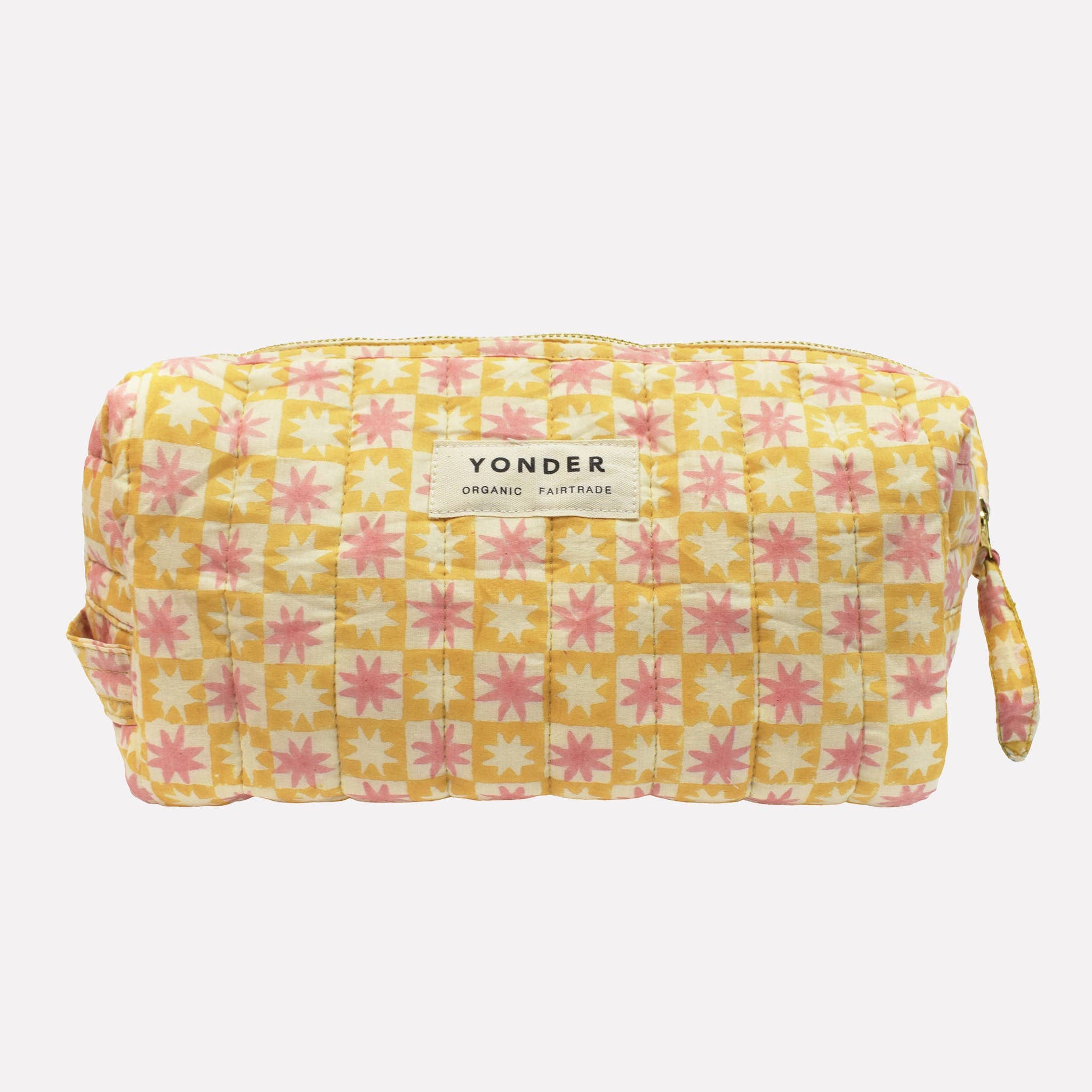 YONDER  - Quilted Wash Bag - Pinwheel Lemon
