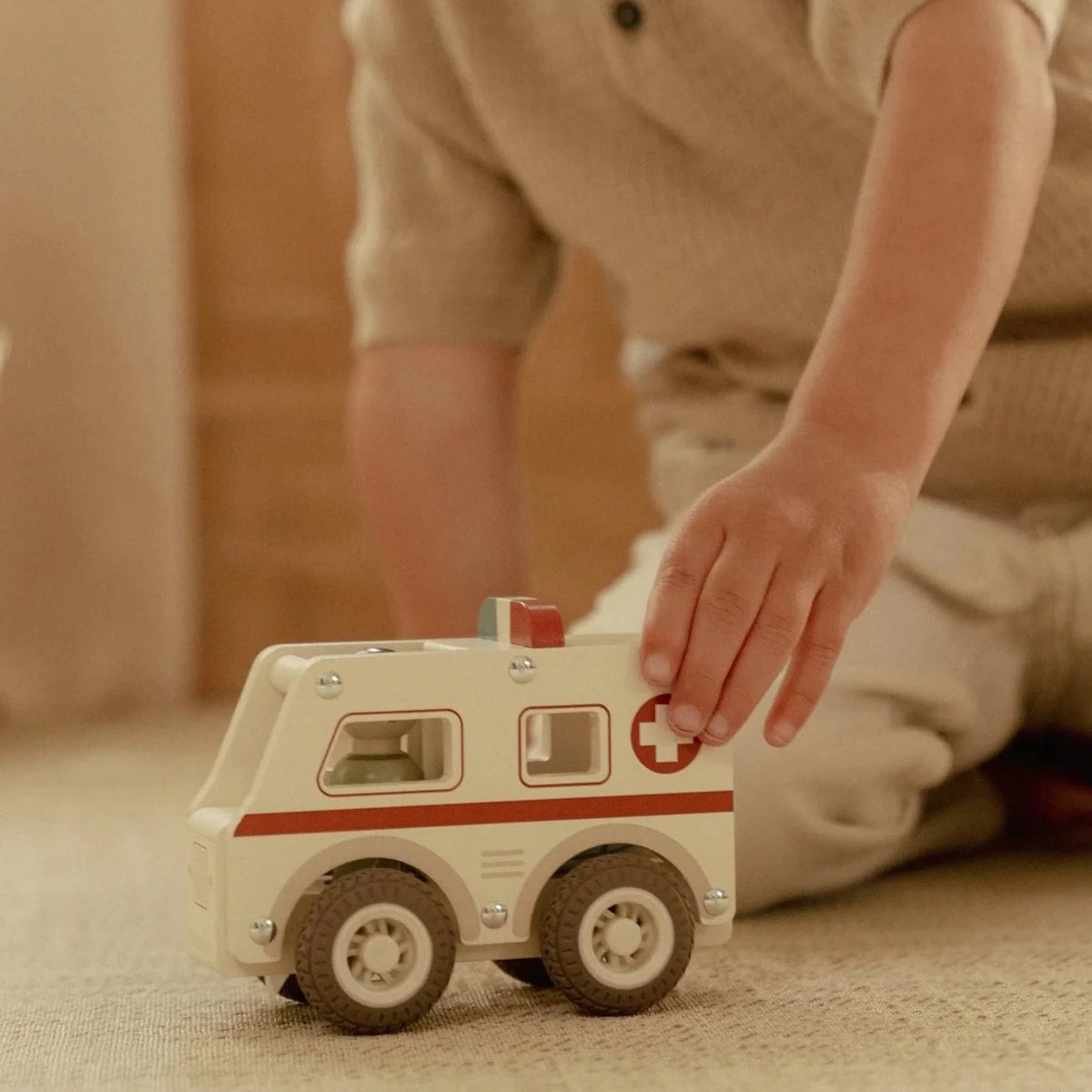 Little Dutch Wooden Ambulance