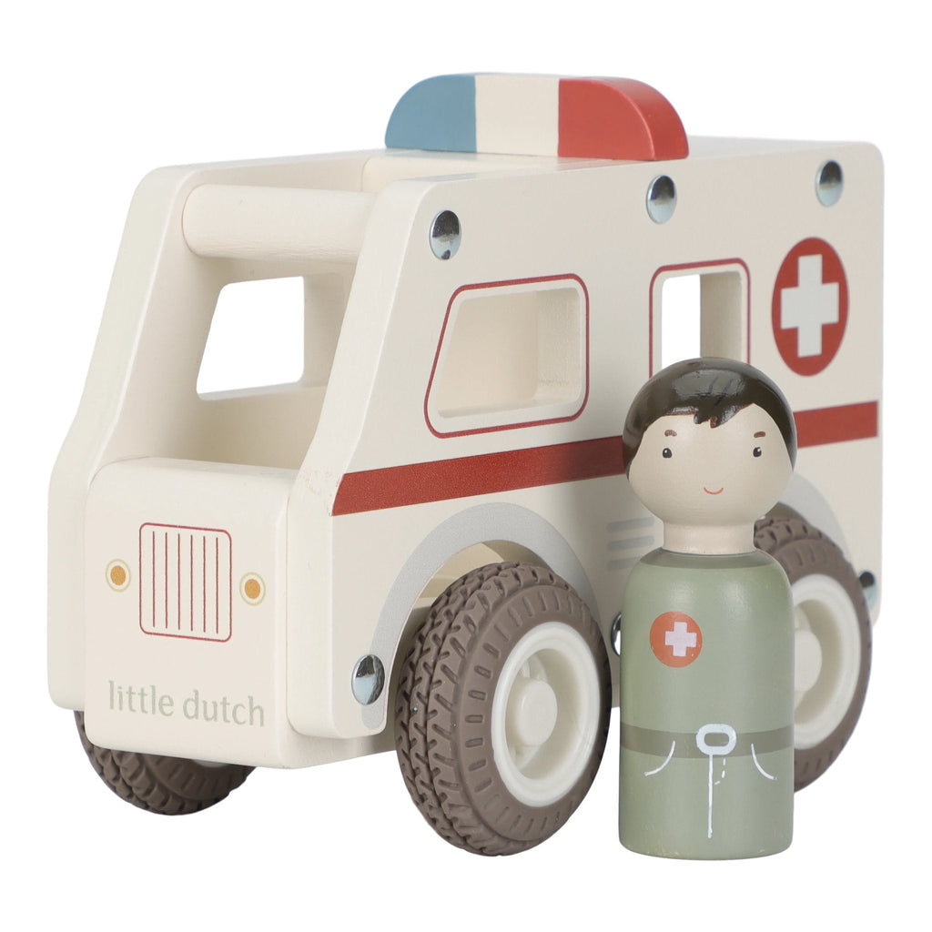 Little Dutch Wooden Ambulance