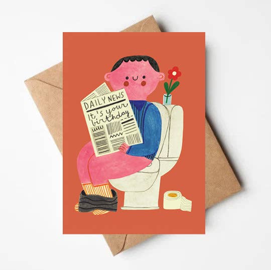 'Daily News' Birthday Card