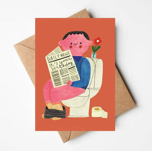 'Daily News' Birthday Card