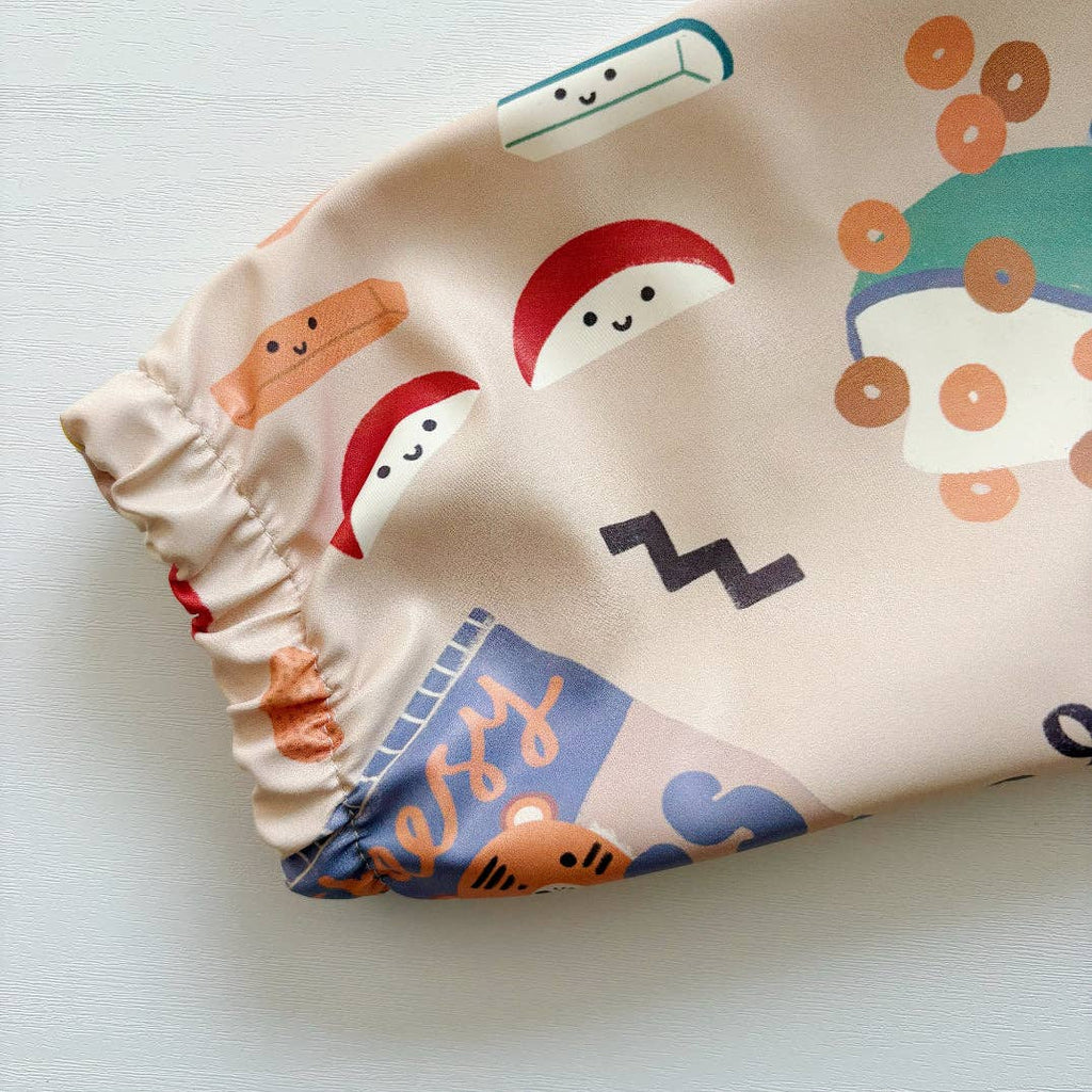 Long-Sleeved Baby/Toddler Bib - Snack Time