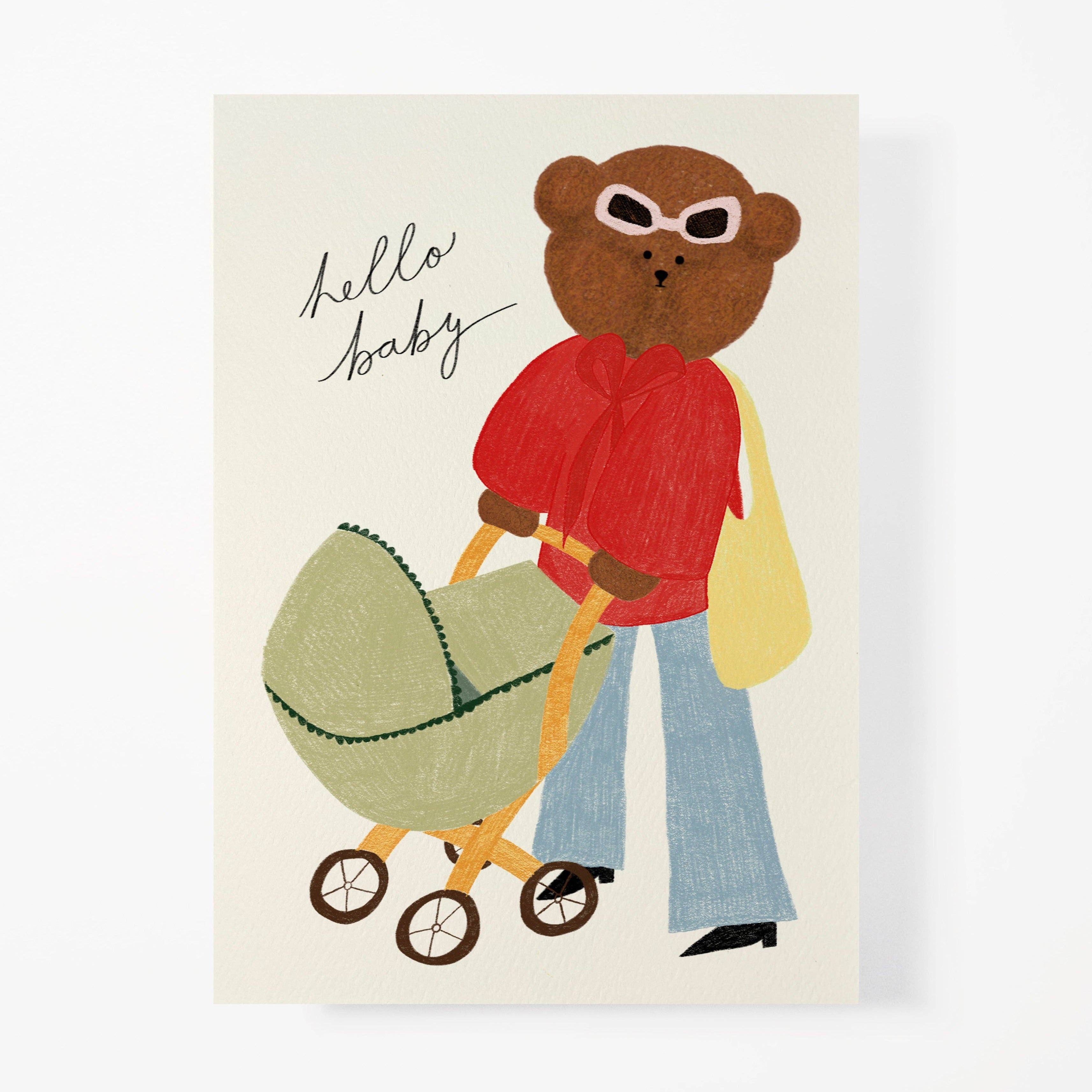 New Baby Bear Greeting Card