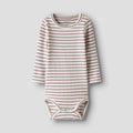 Lavender Stripe Longsleeve Bodysuit