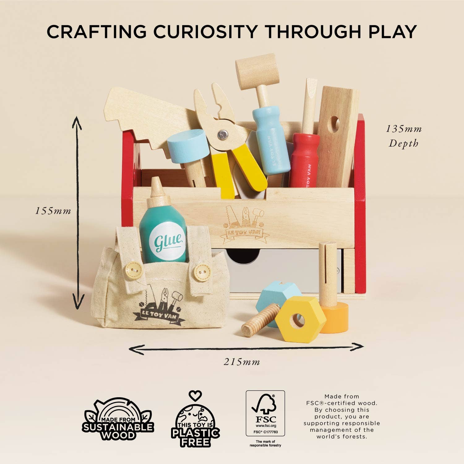 Le Toy Van - Tool Box & Wooden Tools