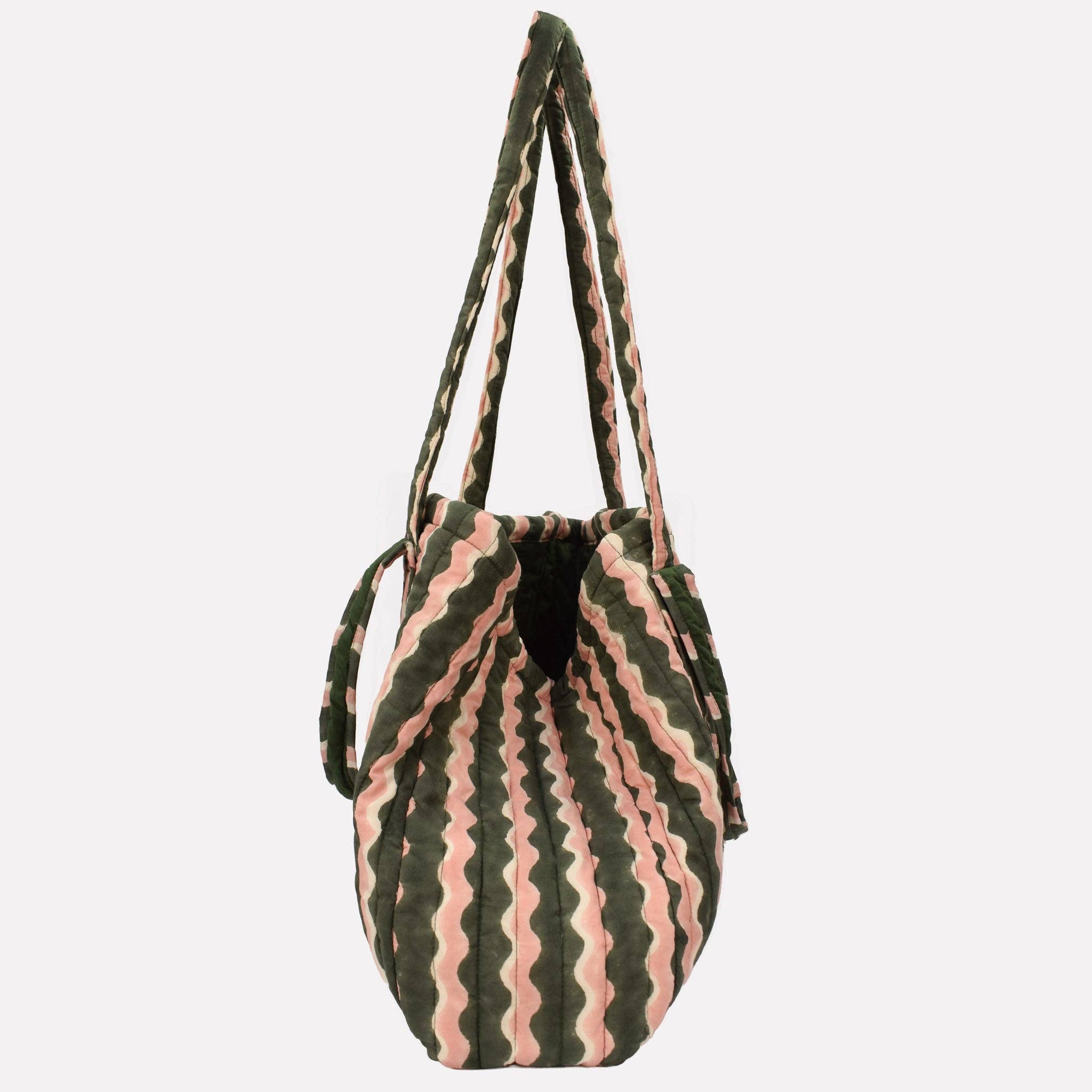 YONDER - Quilted Carry All - Whirly Fern