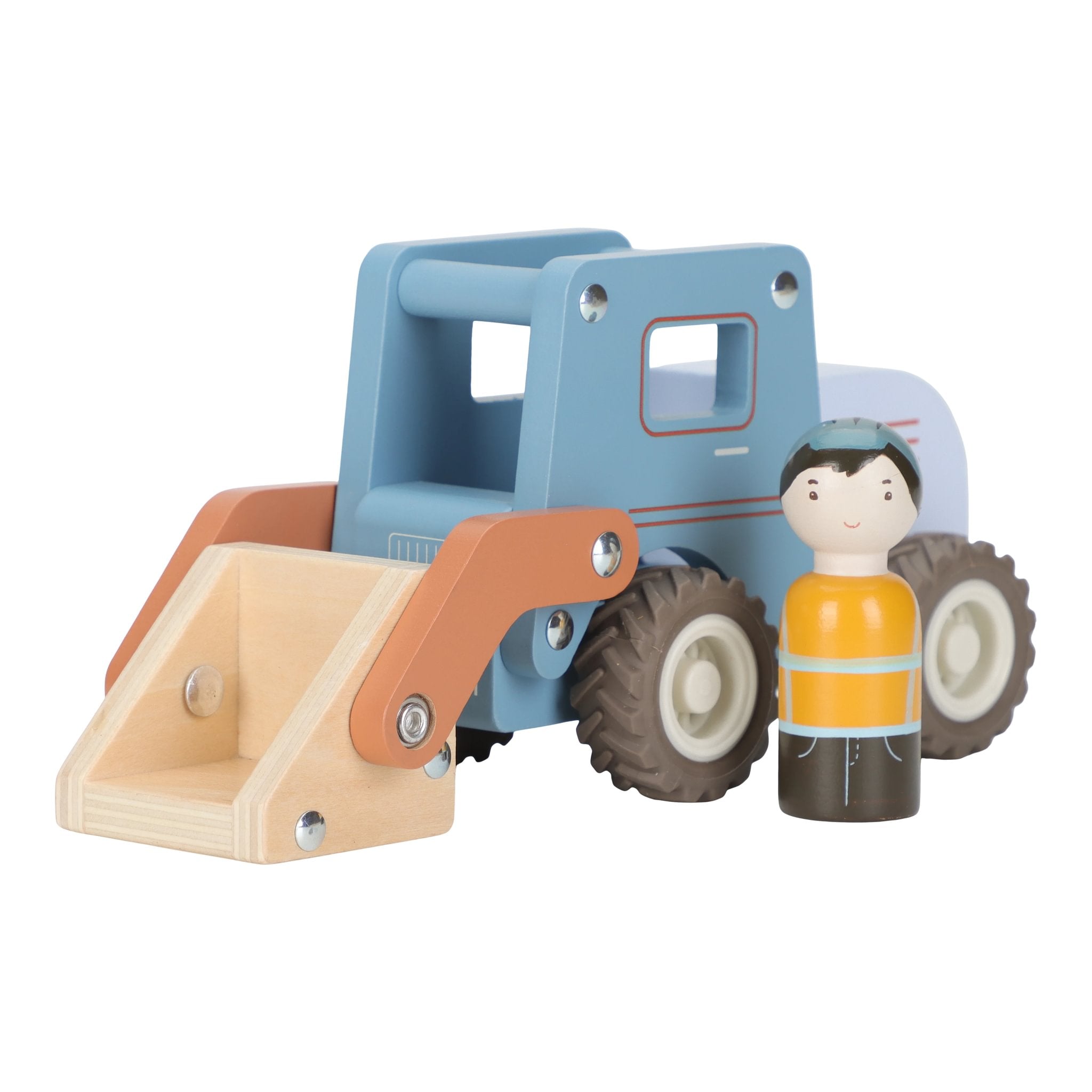Little Dutch Wooden Bulldozer Truck