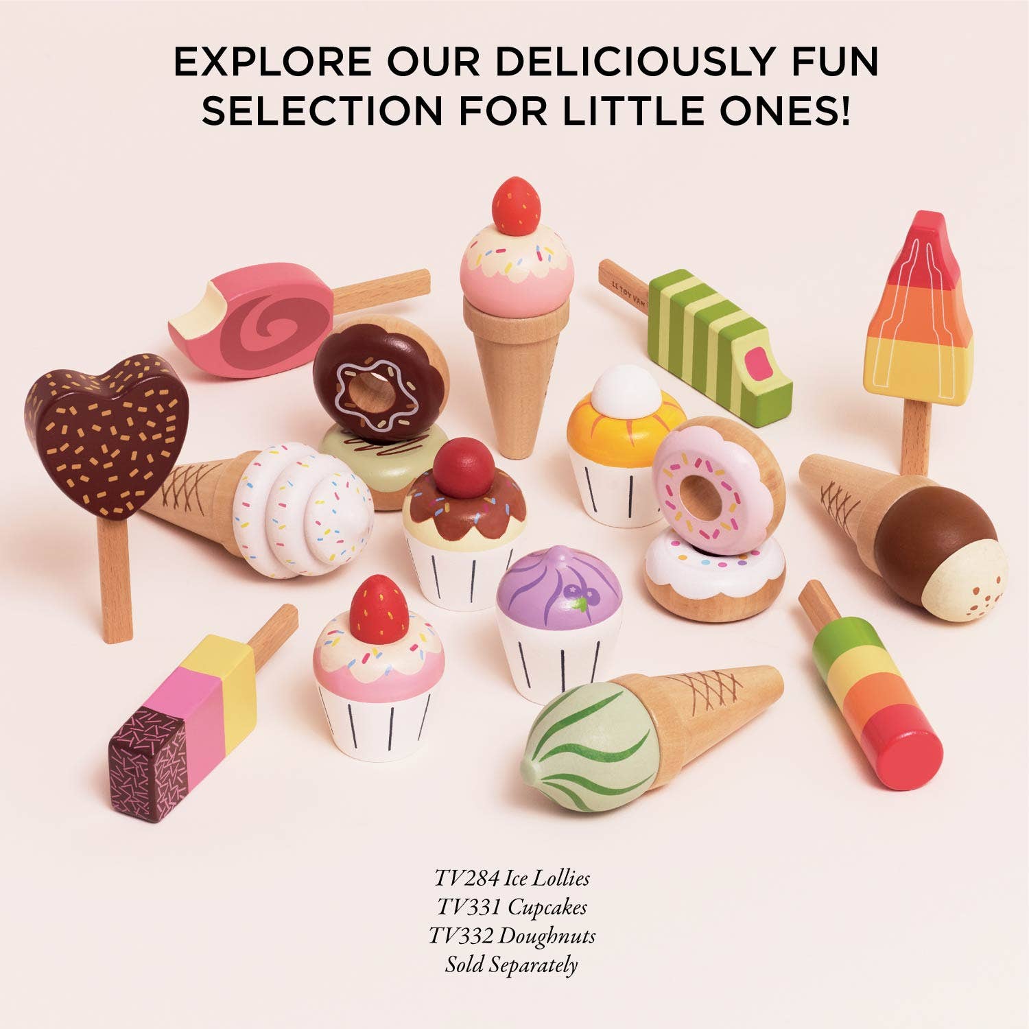 Le Toy Van - Wooden Ice Cream Stand & Toppings