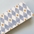 Travel Baby Changing Mat – Blue Harlequin