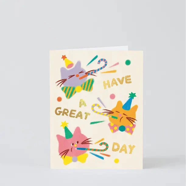 'Cat Celebration' Birthday Card