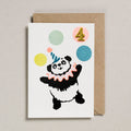 'Panda' Birthday Card - Age 4
