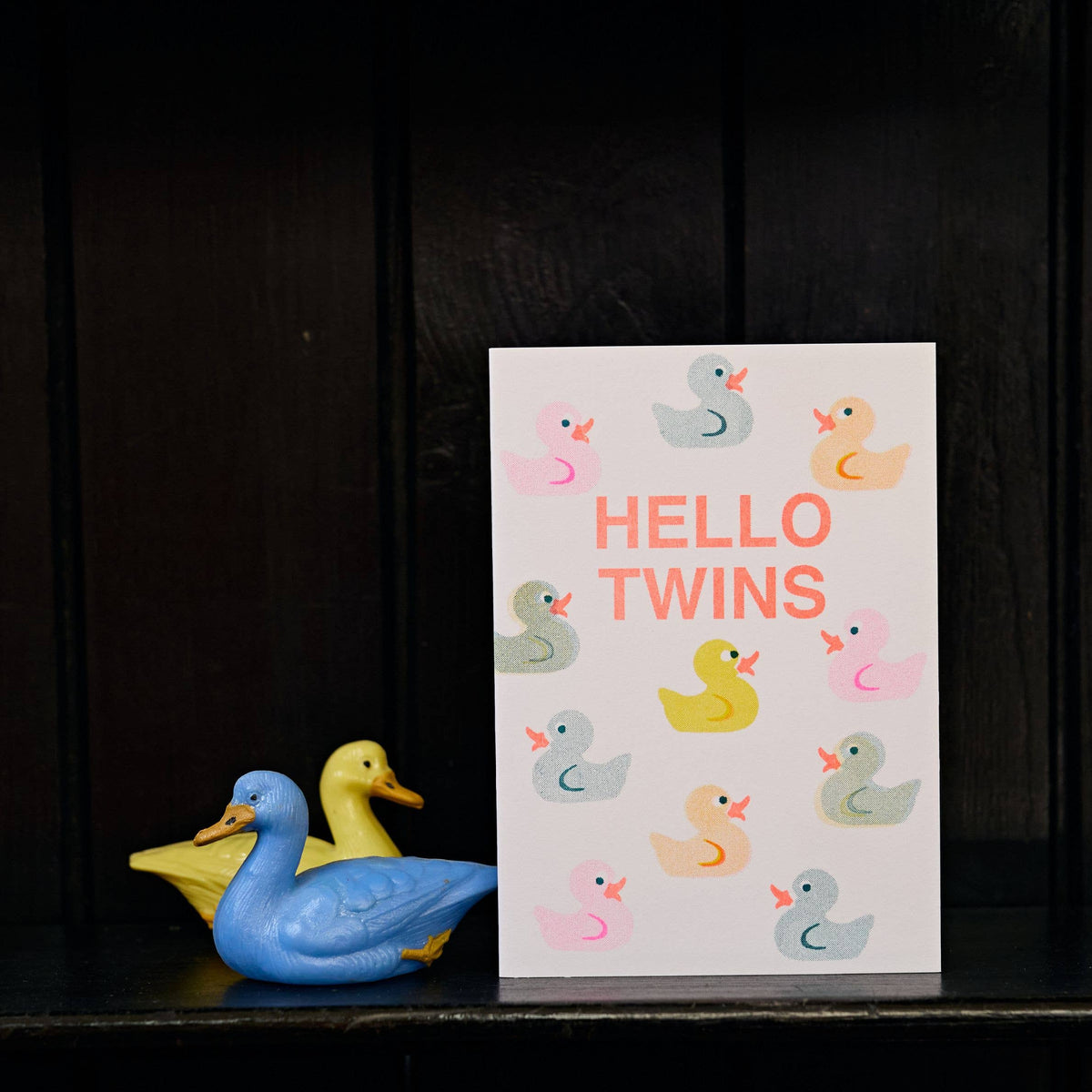 'Hello Twins' -  New Baby Card