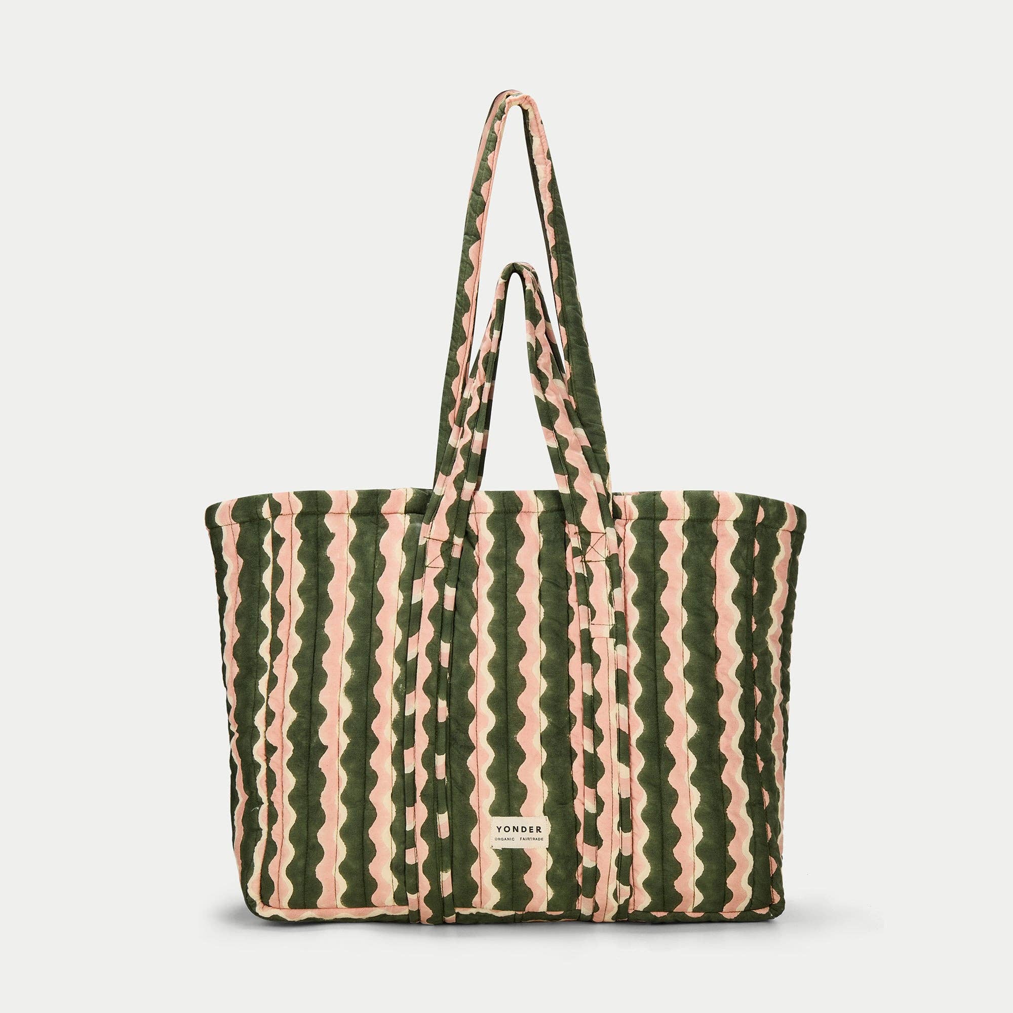 YONDER - Quilted Carry All - Whirly Fern