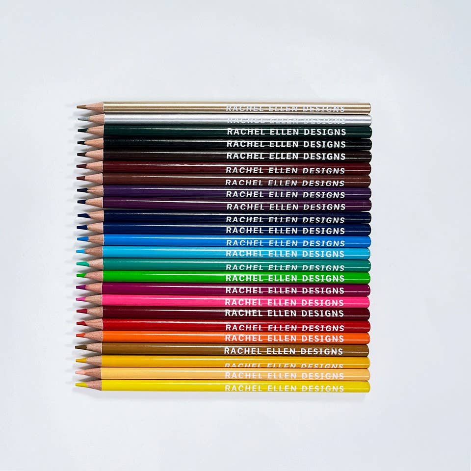 Tube of 24 Colouring Pencils - Cosmic Space Rocket