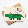 'Party Alligator' Birthday Card
