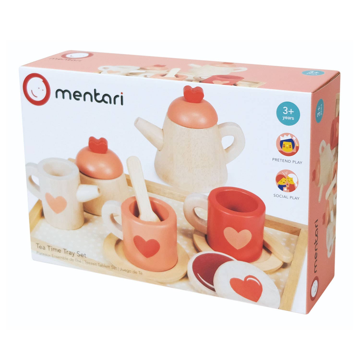 Wooden Tea Time Tray Set