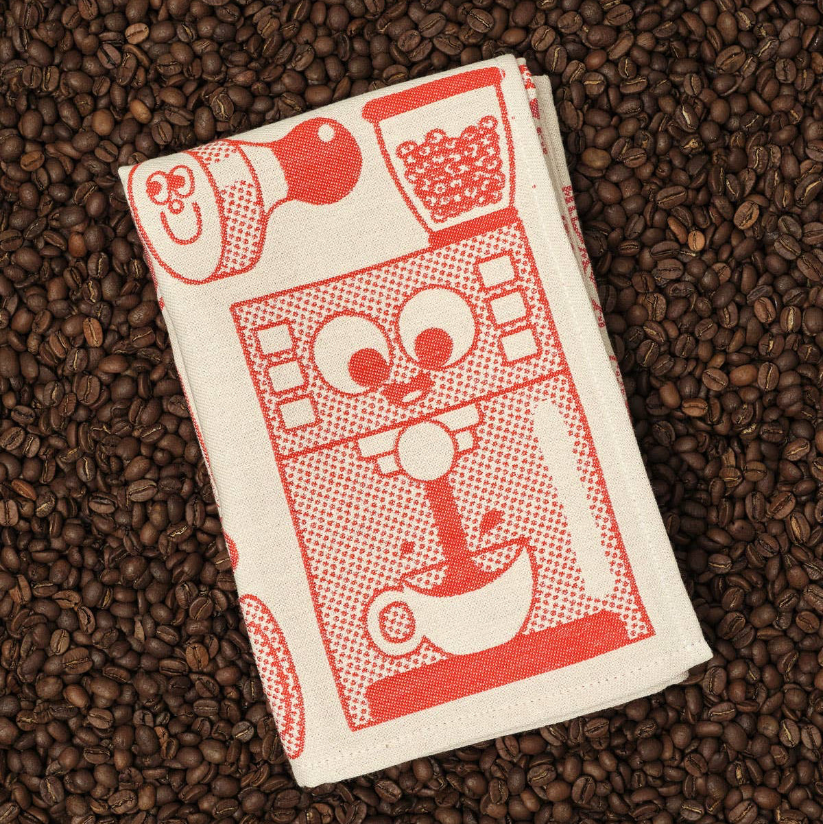 Coffee Time Woven Tea Towel