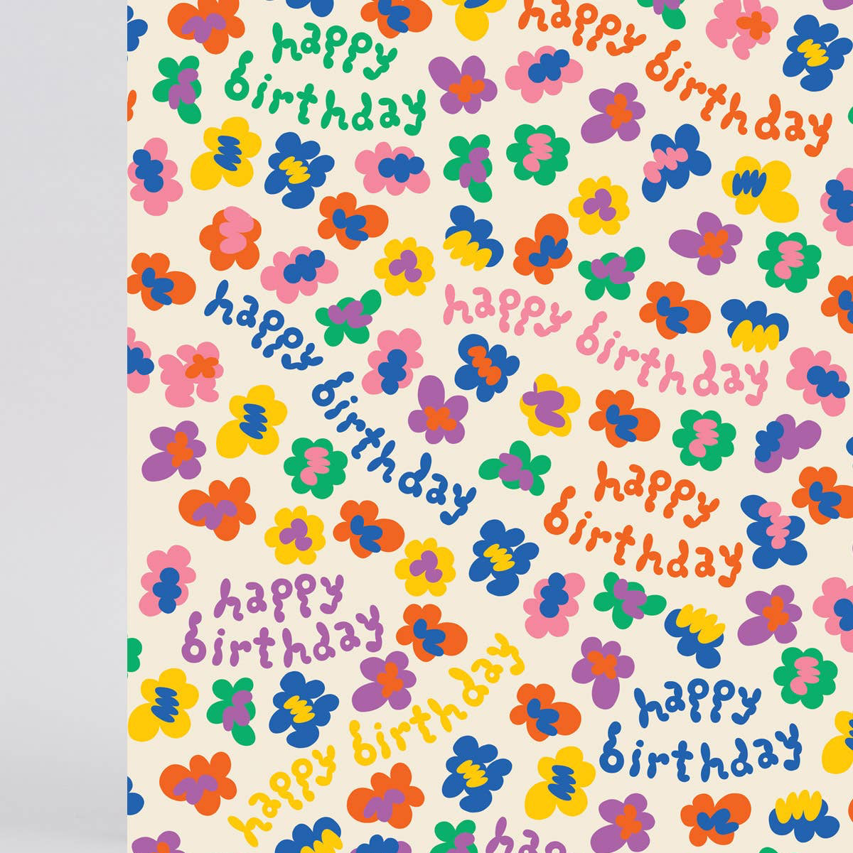 Happy Birthday Burst Gift Wrap