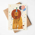 'Party Lion' Birthday Card
