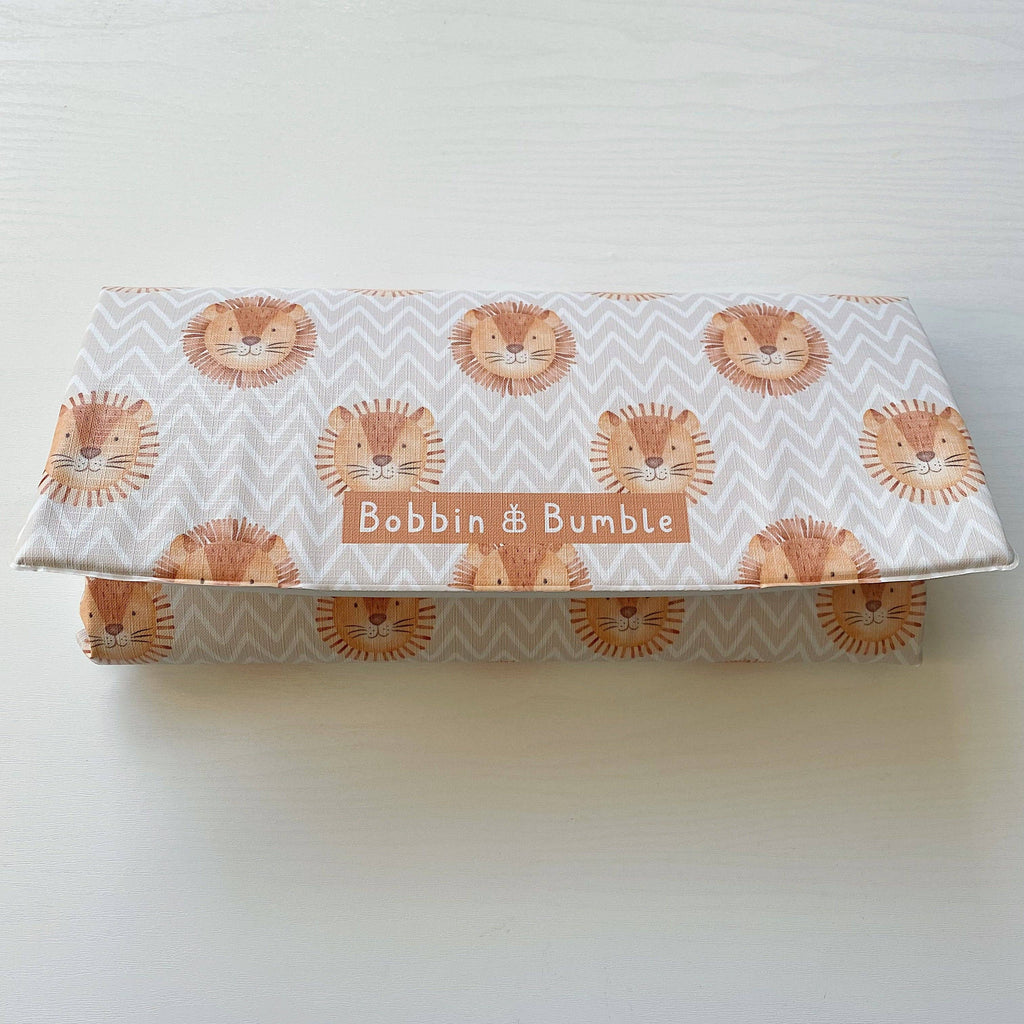 Travel Baby Changing Mat -Leo Lion Print