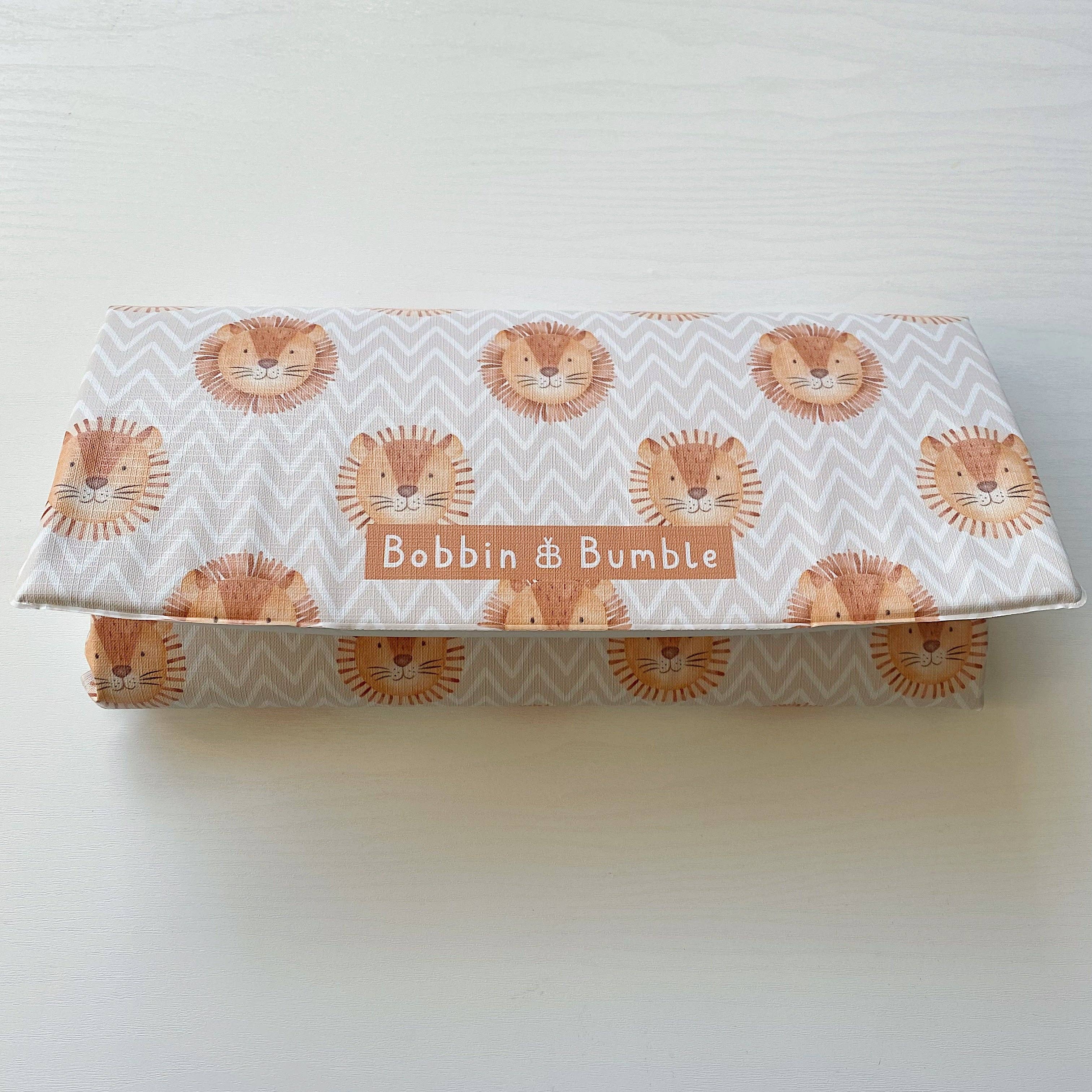 Travel Baby Changing Mat -Leo Lion Print