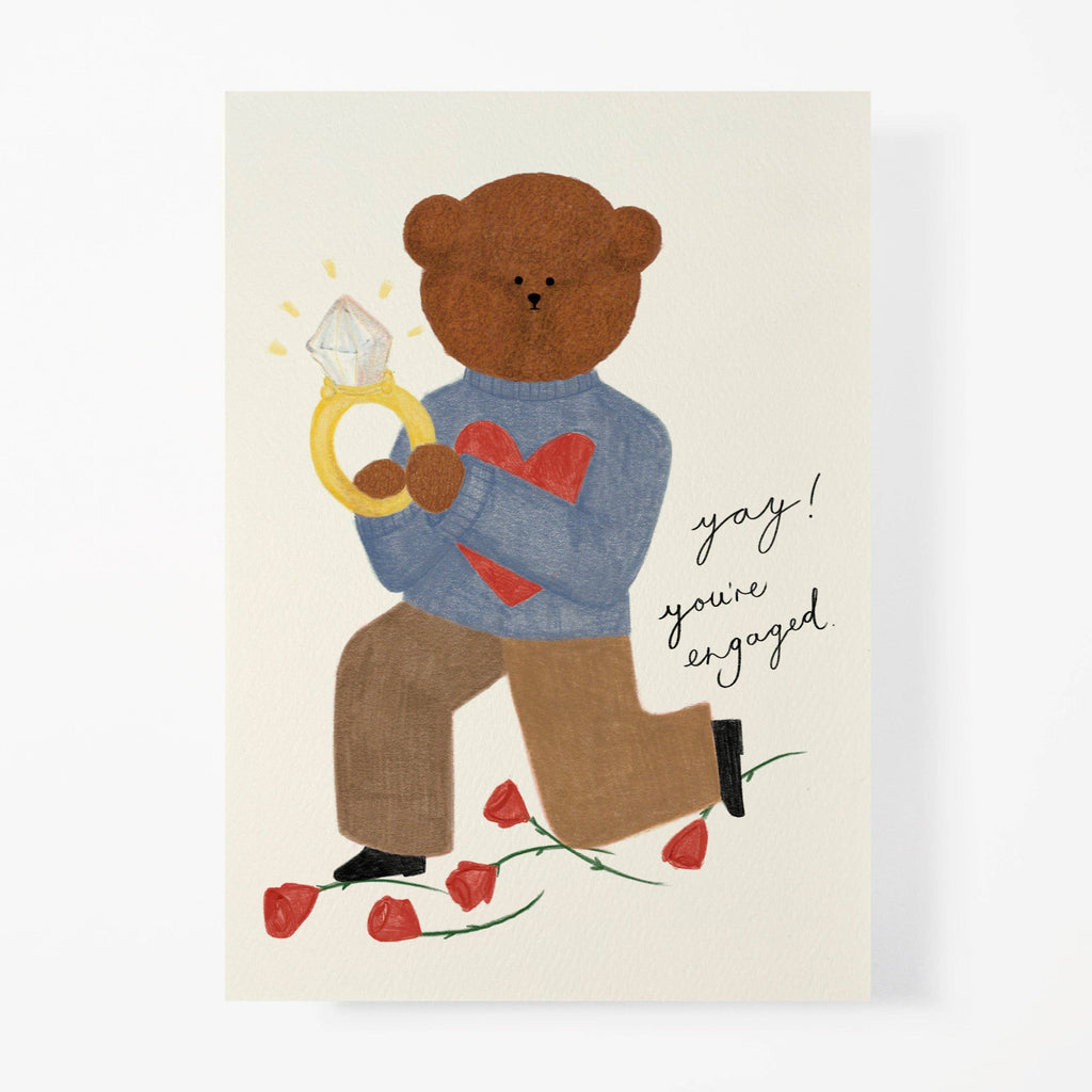 'Bear Engagement' Greeting Card