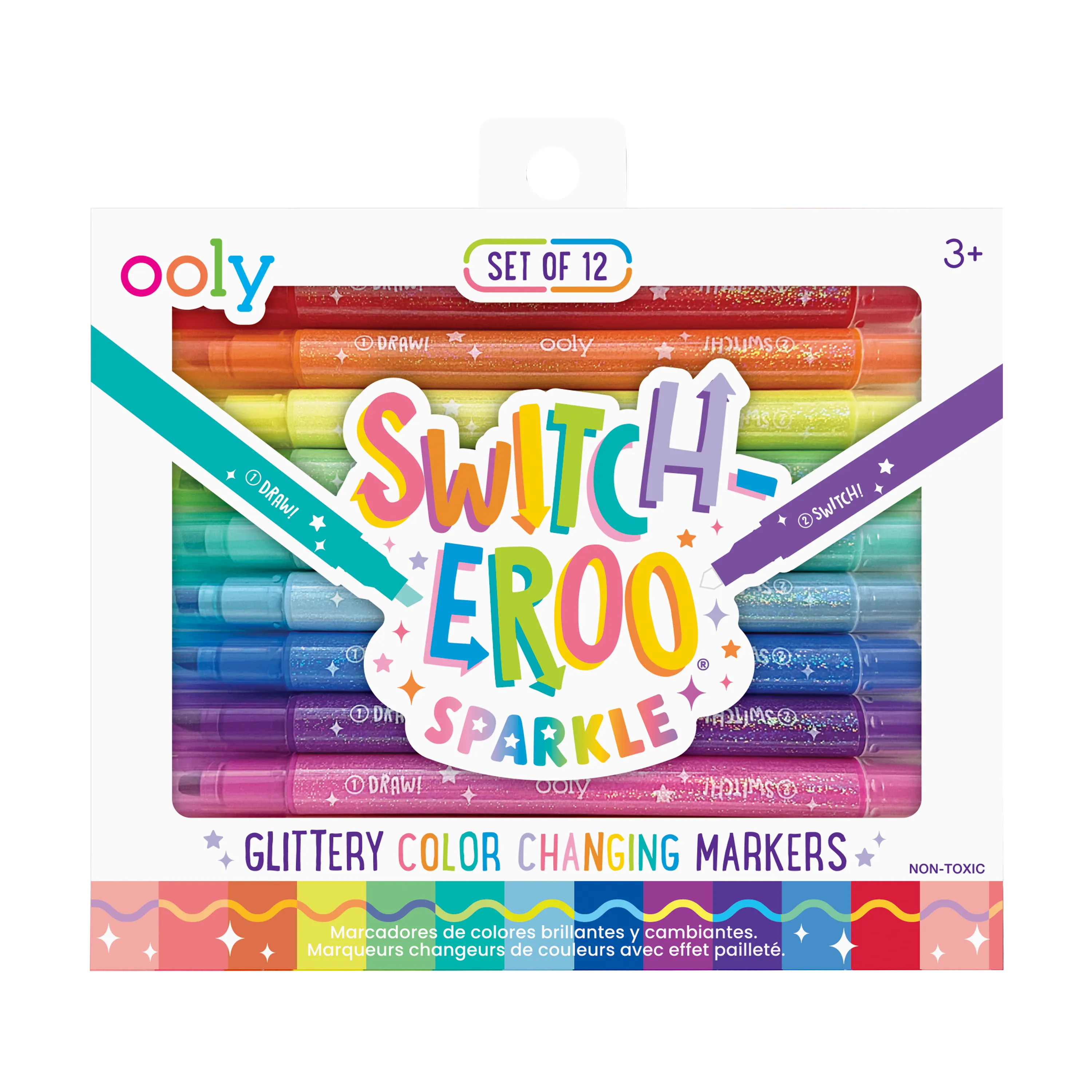 Ooly Switch-Eroo Sparkle Glittery Colour-Changing Markers
