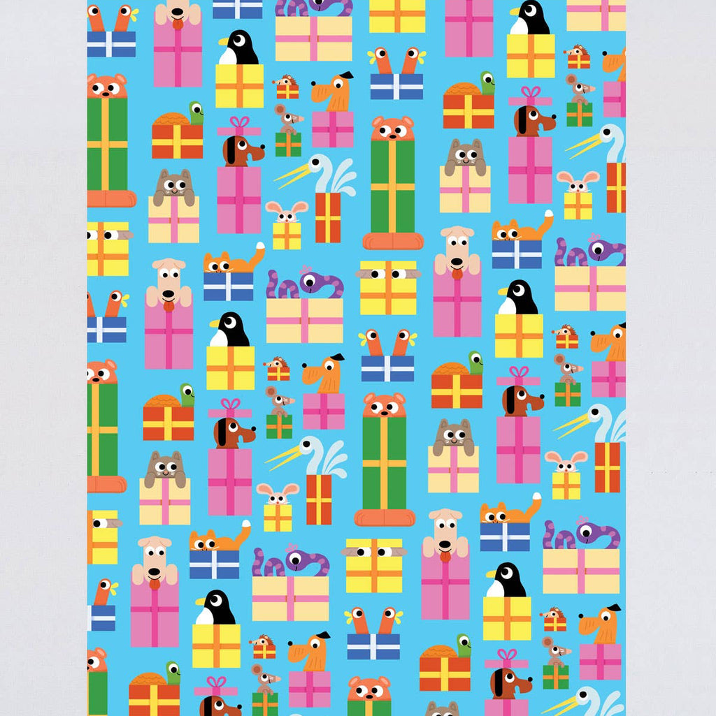 Birthday Animals Gift Wrap