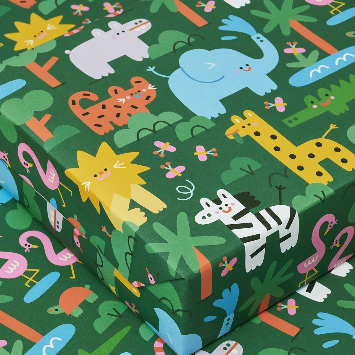 'Jungle Kids' Gift Wrap