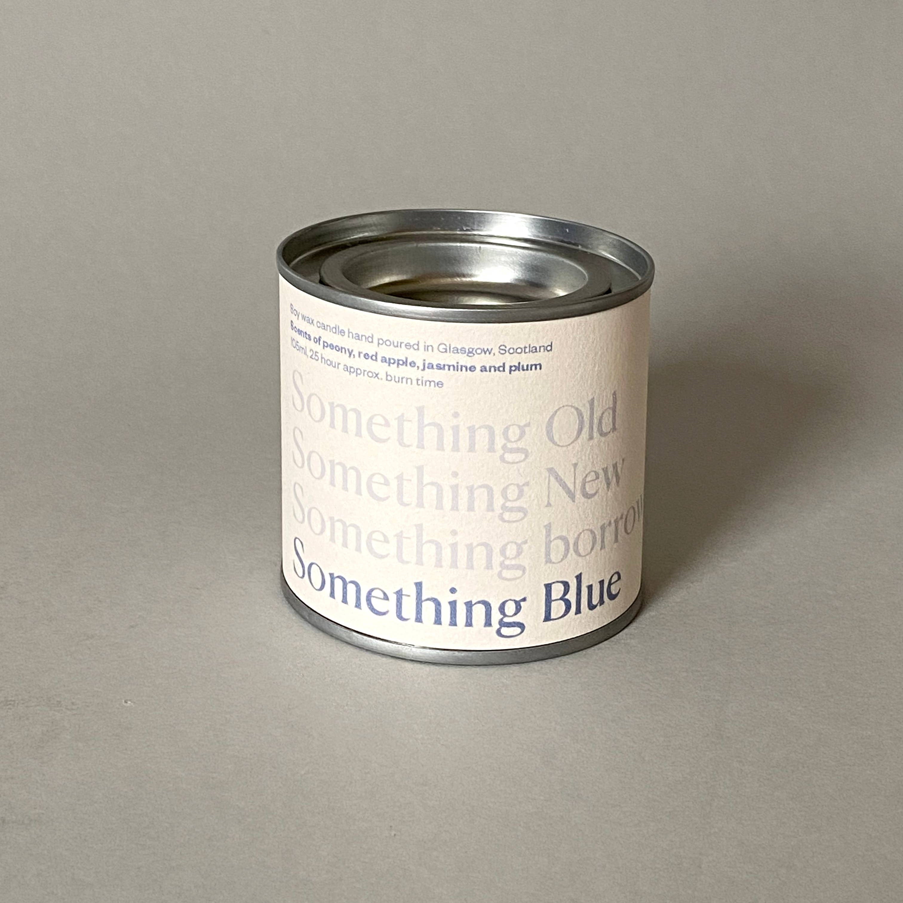 Something Blue Wedding Day Candle