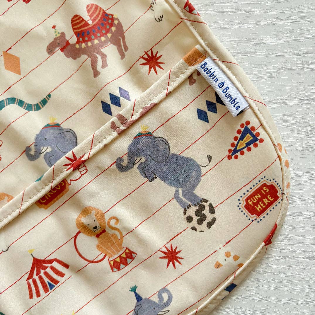 Long-Sleeved Baby/Toddler Bib - Circus