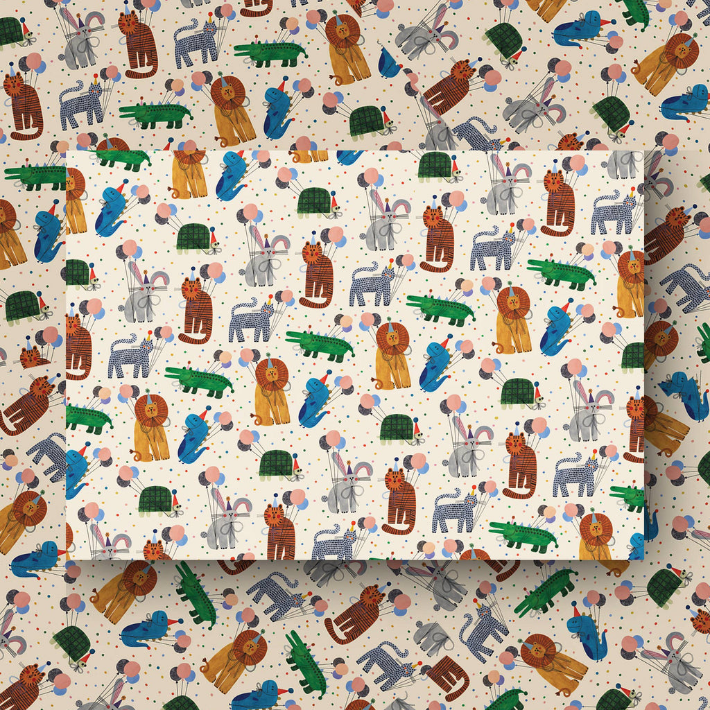 Party Animals Gift Wrap