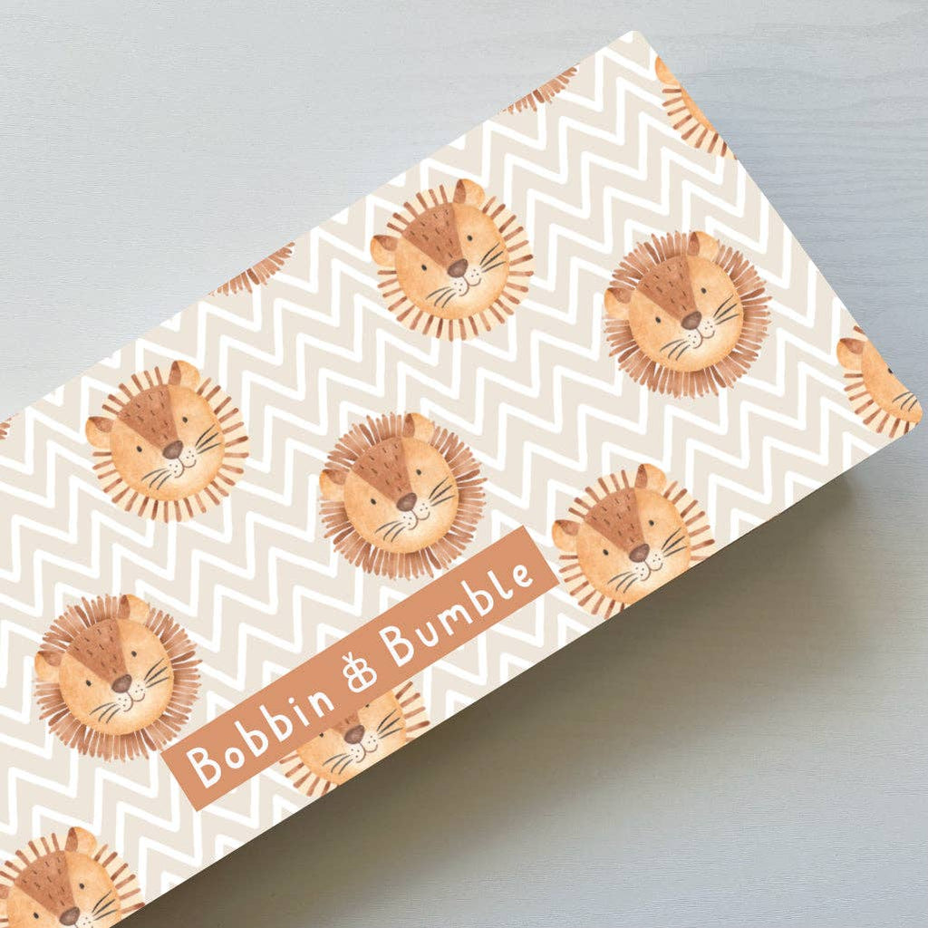 Travel Baby Changing Mat -Leo Lion Print