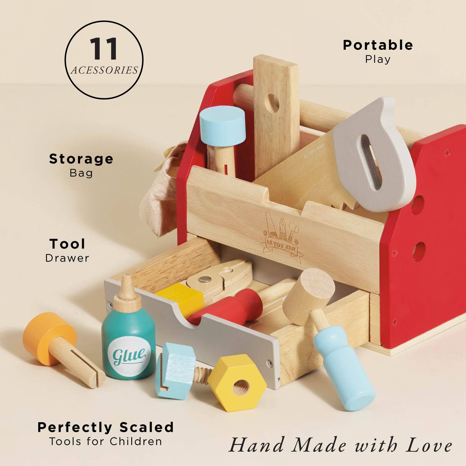 Le Toy Van - Tool Box & Wooden Tools