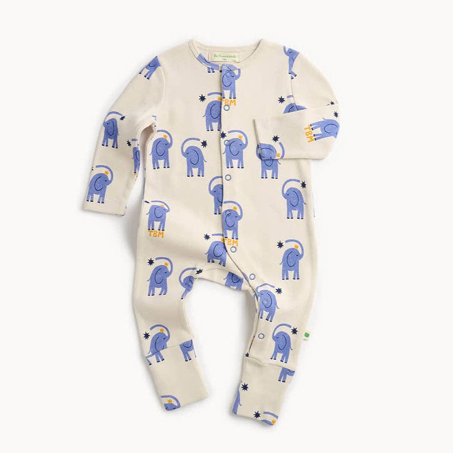 The Bonnie Mob - Elephant Print Onesie
