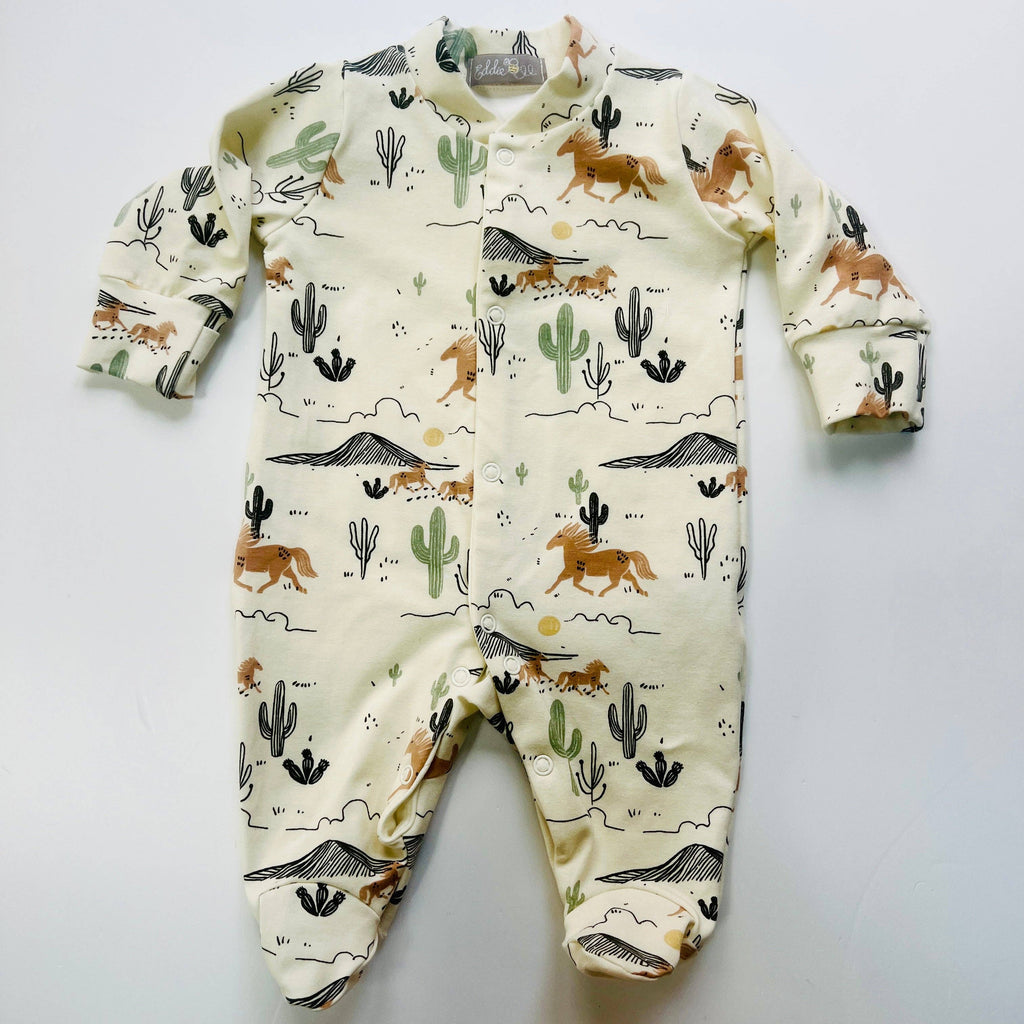Eddie & Bee Sleepsuit - Wild West