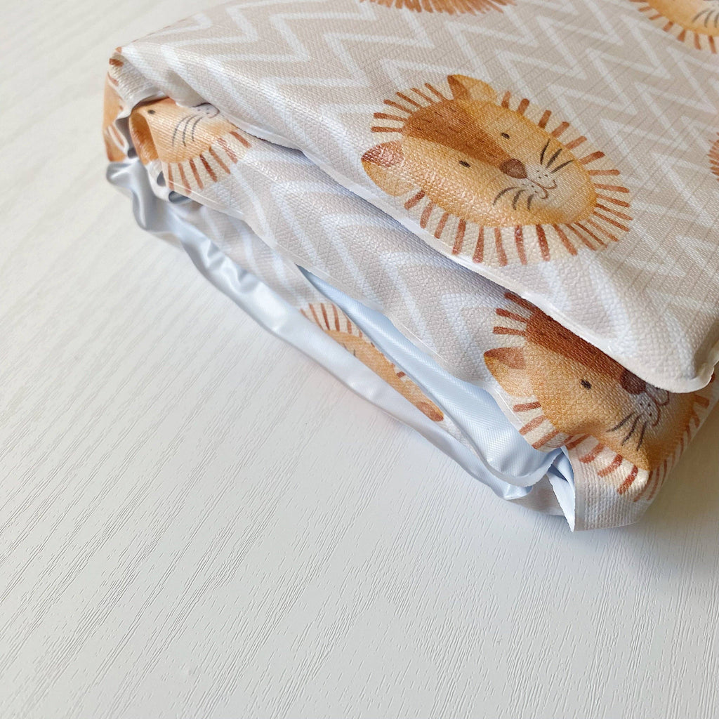 Travel Baby Changing Mat -Leo Lion Print