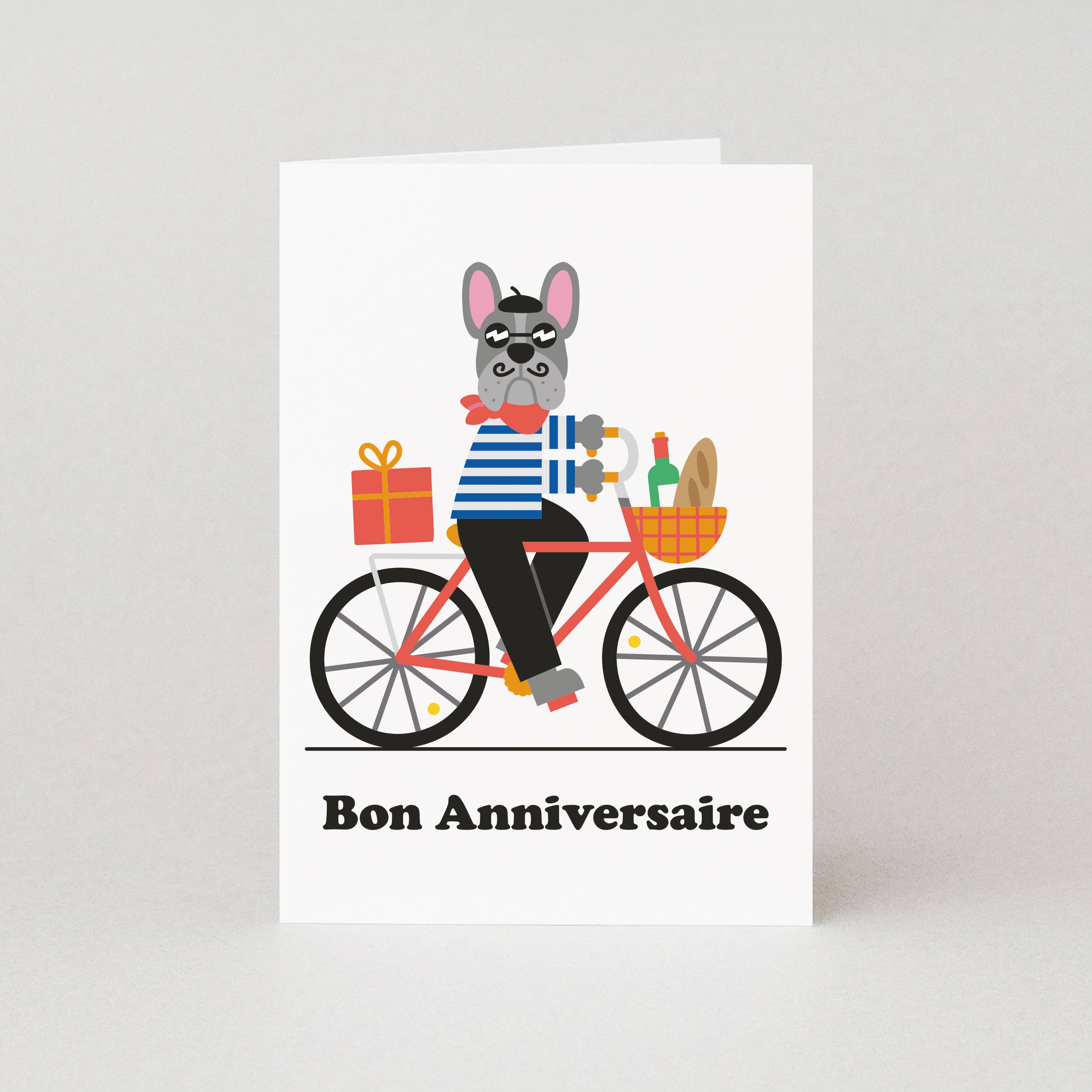 'Bon Anniversaire Birthday' Card