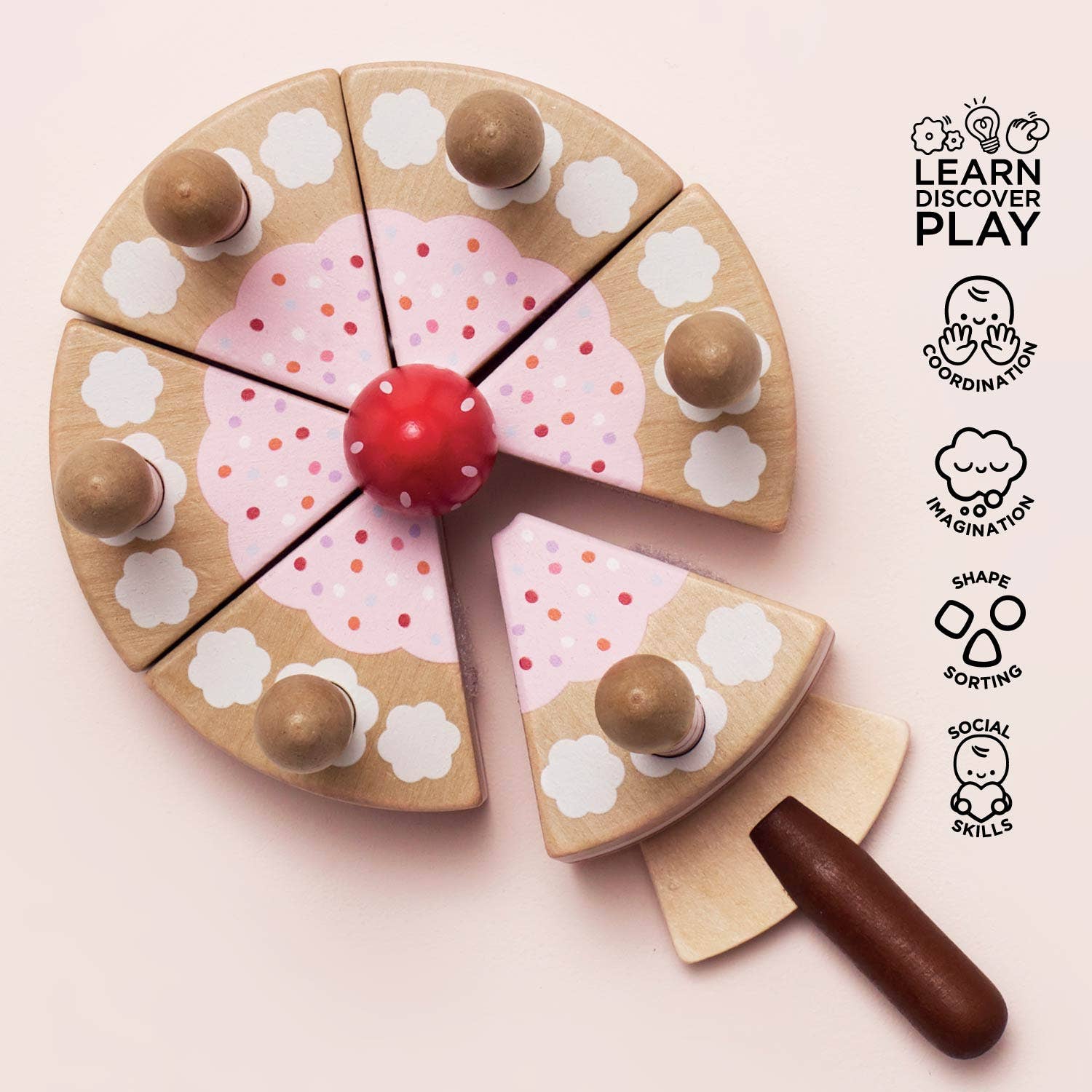 Le Toy Van - Sliceable Birthday Cake & Candles
