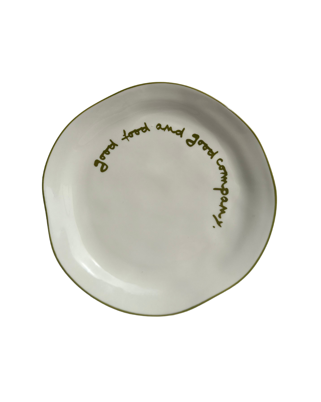 Statement Plate - 'Good food and good company.'