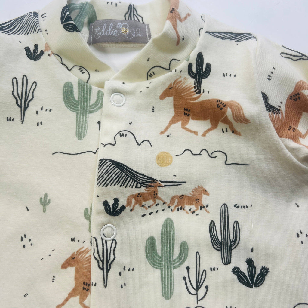 Eddie & Bee Sleepsuit - Wild West